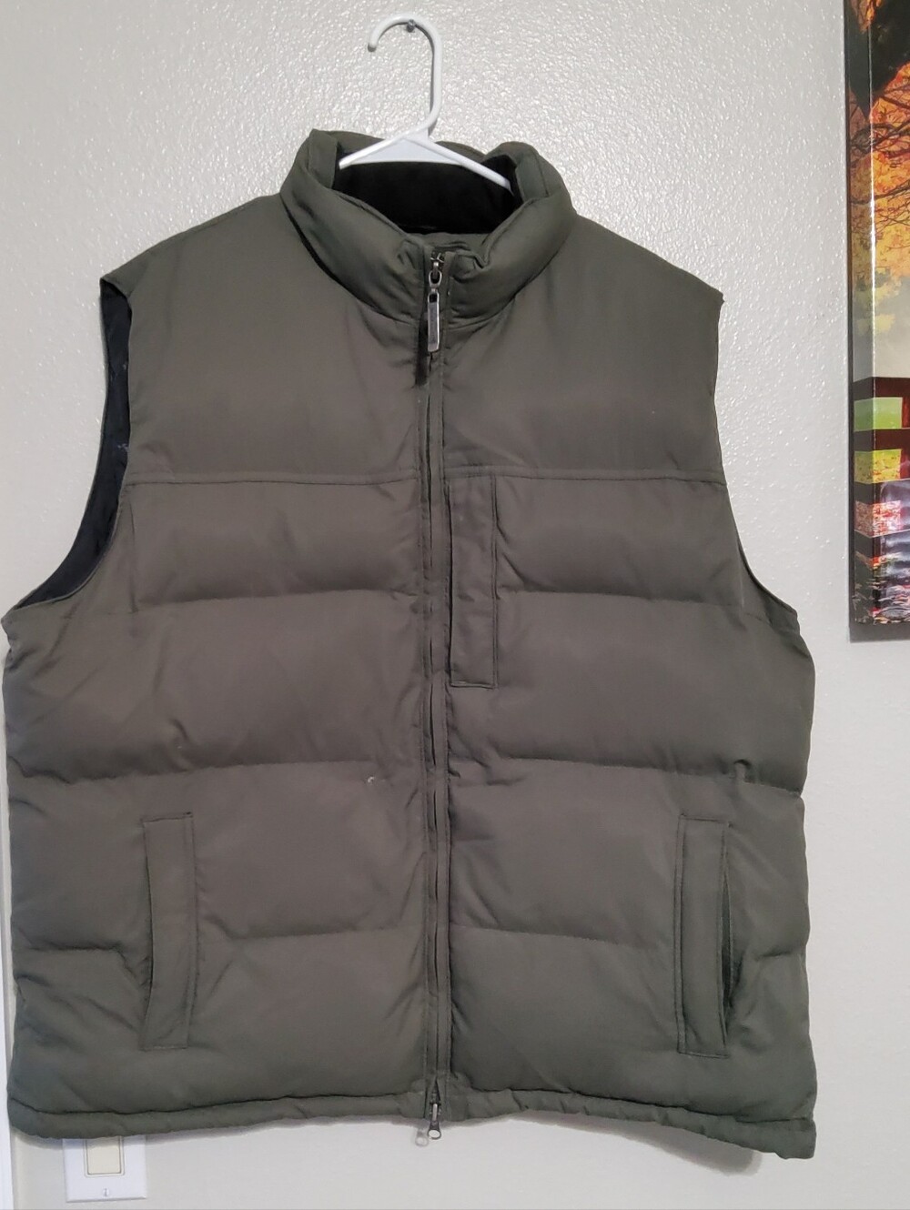 Men's WOOLRICH Vest Size XL 18019 Olive